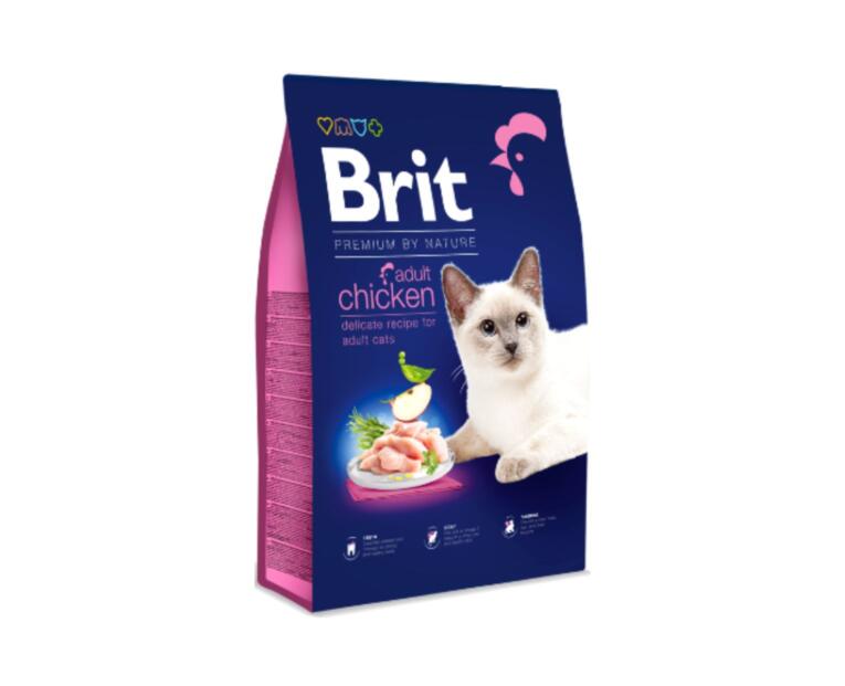 Ração Brit By Nature Cat Adult Chicken para gatos adultos