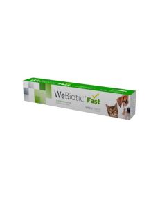 WeBiotic Fast  fornece uma combinação de adsorvente, próbiotico, prébiotico e imunoestimulante. Reforça a função intestinal, com a máxima eficácia e proteção.