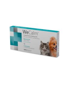 WeCalm - Comprimidos Palatáveis - Calmo e Feliz Naturalmente. As alterações comportamentais são muito frequentes em cães e gatos, e resultam de contextos, situações e experiências que lhes provocam medo e stress.
