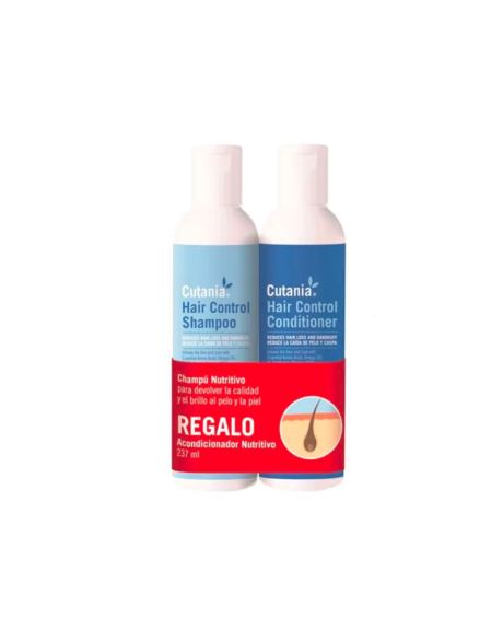Cutania HairControl Pack Champô + Condicionador é um complemento uma melhor abordagem aos banhos dos nossos patudos
