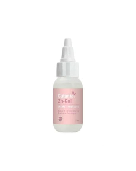 Cutania Zn Gel é uma solução dermatológica calmante, antiséptica e cicatrizante de elevada segurança para cães, gatos, animais exóticos e cavalos.