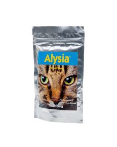 Alysia  é um suplemento L-Lisina formulado em chews macios de elevado paladar para gatos adultos infetados de FHV-1.