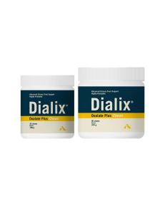 Dialix Oxalate Plus é um suplemento de alta palatabilidade, com citrato de potássio, vitamina B6 e taraxacum officinale, reforçado com glucosamina e Ómega-3