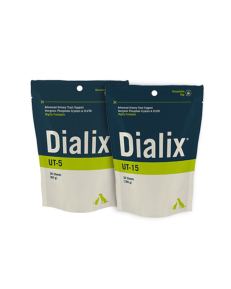 Dialix UT  é um suplemento para ajudar a diminuir o pH urinário, aumentar o volume de urina e a reduzir a concentração de substâncias em suspensão.