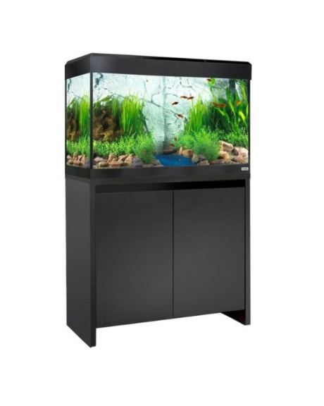 O Kit Fluval Roma 125L c/Iluminação Led Bluetooth + Móvel está disponível em 3 cores, portanto Carvalho, Nogueira e Preto.