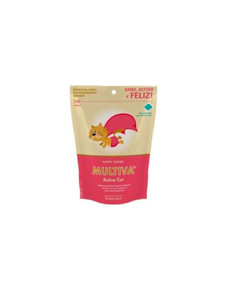 Snaks Multiva Active Cat é um multivitamínico mais completo preferido pelos gatos. 