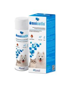 Omnicutis líquido para cão e gato é um alimento complementar dietético de apoio à função dérmica.