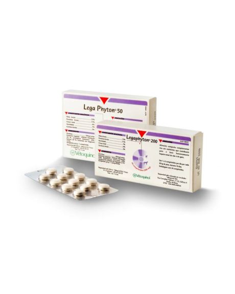 Legaphyton é um suplemento dietético para cães e gatos ricos em fatores nutricionais que contribuem para o bom funcionamento hepato-renal.