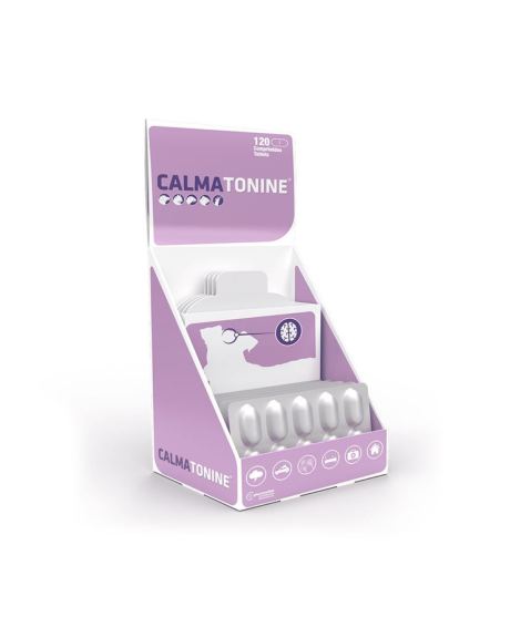 Calmatonine é um alimento complementar à base de triptofano, ácido valerênico de um extrato de valeriana e flavonóides de um extrato de maracujá.