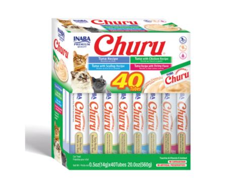 Churu Sortido Atum e Marisco Gato 40 x 14gr