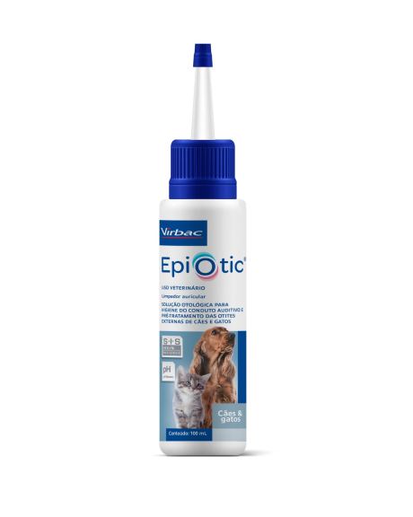 O Epiotic Limpador Auricular é usado para a limpeza rotineira de ouvidos em cães e gatos para manter o canal auditivo saudável, removendo crostas e excesso de cerúmen. 