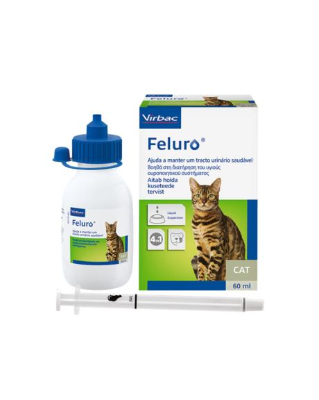 Feluro 60 ml é uma solução de amplo espectro fácil de administrar, para ajudar a manter um tracto urinário saudável.