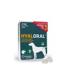 Hyaloral Comprimidos - Cães Grandes e Gigantes  é um suplemento alimentar condroprotetor em formato comprimido, ou seja, regenera a cartilagem, fortalece as articulações e ligamentos .
