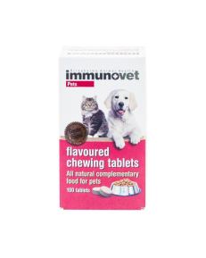 Immunovet é um suplemento totalmente natural para cães e gatos que ajuda a estimular o sistema imunológico para combater problemas de saúde. 