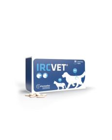 IRCVet Protetor Renal - 60 Comprimidos um suplemento alimentar que aporta nutrientes que ajudam ao correto funcionamento das células renais, indicado em caso de insuficiência renal crónica em cães e gatos.