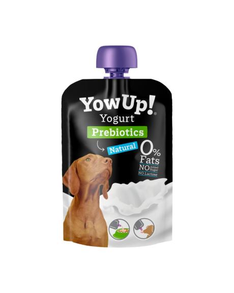 YowUp Iogurtes Cão Prebiotico / Natural 85 Gr  é um iogurt para cão com prebióticos certificado por veterinários.