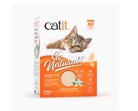Areia Go Natural - Casca de Ervilha Catit - 2 X 2,8 kg Baunilha