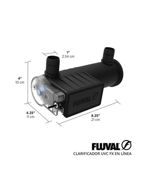 Clarificador UVC Fluval FX medidas