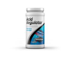 Seachem Acid Regulator ajusta o pH para a faixa ácida (4,5–5,5).