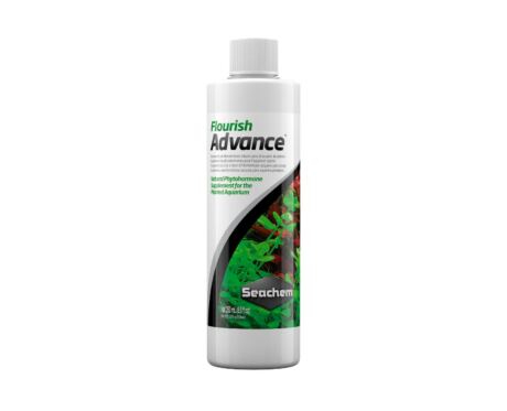 Seachem Flourish Advance é um estimulador de crescimento biológico totalmente natural para plantas aquáticas.