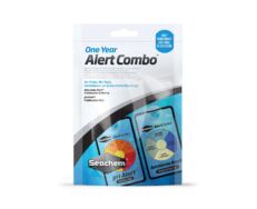 O Seachem Alerts Combo Pack 1 ano combina um suprimento anual de Ammonia Alert (1 cartão) e pH Alert (1 cartão e 1 sensor de reposição).