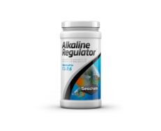 Seachem Alkaline Regulator ajusta o pH para a faixa alcalina (7,1–7,6).