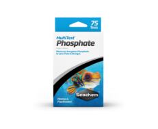 O Seachem MultiTest Phosphate mede o fosfato inorgânico em menos de 0,05 mg/L, produzindo uma faixa de cores única, fácil de ler, amarelo-verde-azul.