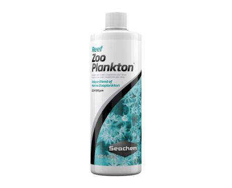 Seachem Reef Zooplankton é uma mistura concentrada de zooplâncton marinho projetada para fornecer ácidos graxos essenciais, proteínas, vitaminas, aminoácidos e carotenóides biológicos para o crescimento dos corais.