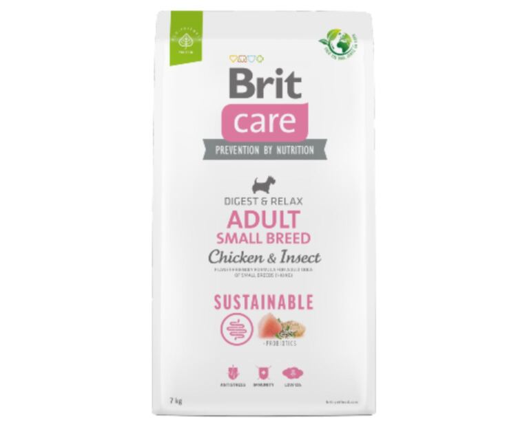 Brit Care Cão Sustainable Adult Small Breed Chicken/Insect