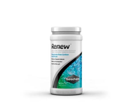 Seachem Renew é ideal para uso em sistemas onde o fosfato liberado de todos os carvões ativados representa um problema.