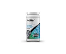 Seachem SeaGel é uma mistura de MatrixCarbon e PhosGuard e é otimizado de forma especifica para aquários onde a cor orgânica e a remoção de ácido são necessárias sem a introdução de fosfato.