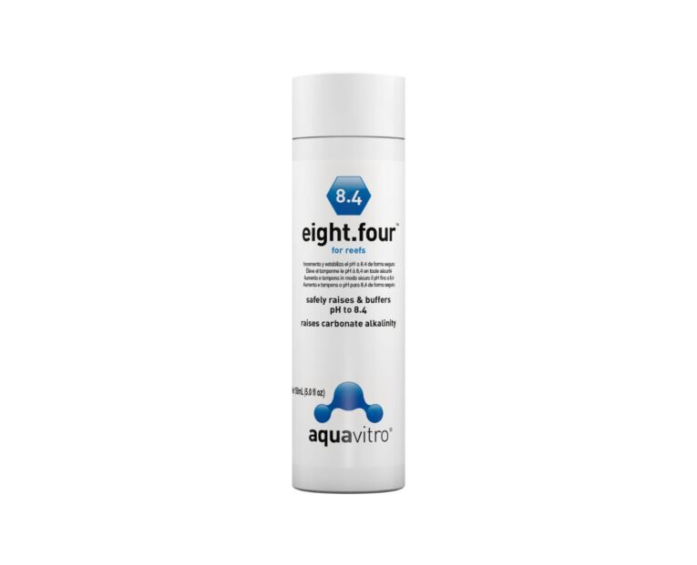 O Aquavitro Eight.four fornece um sistema tampão adequadamente balanceado (carbonato/bicarbonato) que produz um pK líder do setor de 8,6