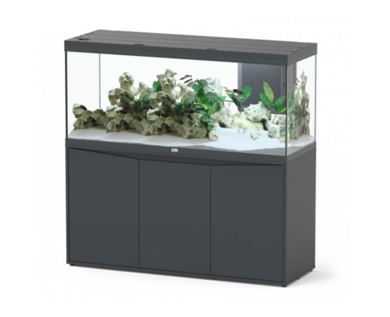 Aquário e Móvel Aquatlantis Volga 450 Cinza Antracite
