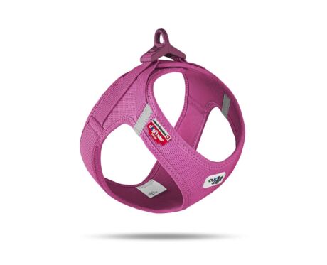 Peitoral Curli Clasp Vest Air-Mesh Fucsia indicado para cães pequenos e médios.
