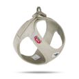 Peitoral Curli Clasp Vest Air-Mesh Bege indicado para cães pequenos e médios.