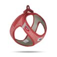 Peitoral Curli Clasp Merino Vermelho indicado para cães pequenos e médios.