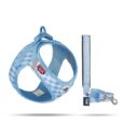 Peitoral com Trela Curli Clasp Cachorro Azul indicado para cães ainda na fase de cachorros.