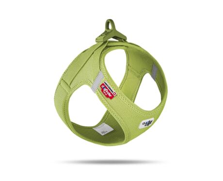 Peitoral Curli Clasp Vest Air-Mesh Verde Claro indicado para cães pequenos e médios.