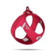 Peitoral Curli Clasp Vest Air-Mesh Vermelho indicado para cães pequenos e médios. 