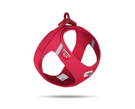 Peitoral Curli Clasp Vest Air-Mesh Vermelho indicado para cães pequenos e médios. 