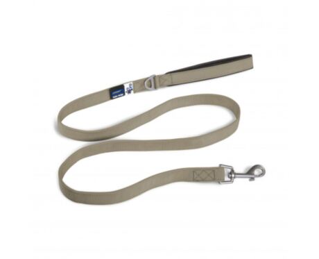 Trela Curli Basic Nylon Bege é uma trela para cães, em nylon e com pega acolchoada.