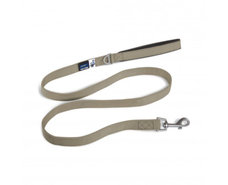 Trela Curli Basic Nylon Bege é uma trela para cães, em nylon e com pega acolchoada.