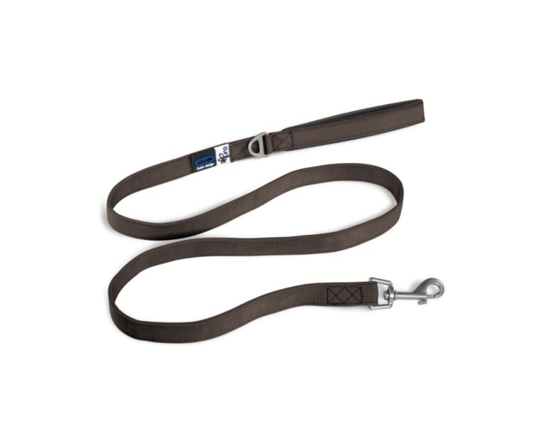 Trela Curli Basic Nylon Castanha é uma trela para cães, em nylon e com pega acolchoada.