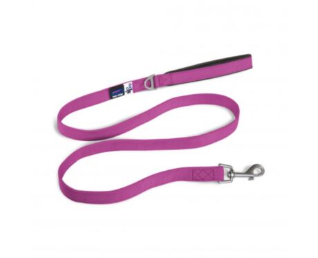 Trela Curli Basic Nylon Fucsia é uma trela para cães, em nylon e com pega acolchoada.