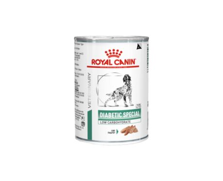 O Royal Canin Diabetic Special Low Carbohydrate Wet é indicado para: diabetes mellitus, constipação, diarreia do intestino grosso, alterações da motilidade gástrica.