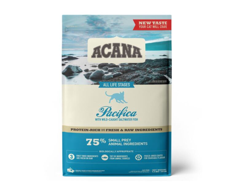 Acana Pacifica Gato é indicado para todas as raças e fases da vida do seu gato.