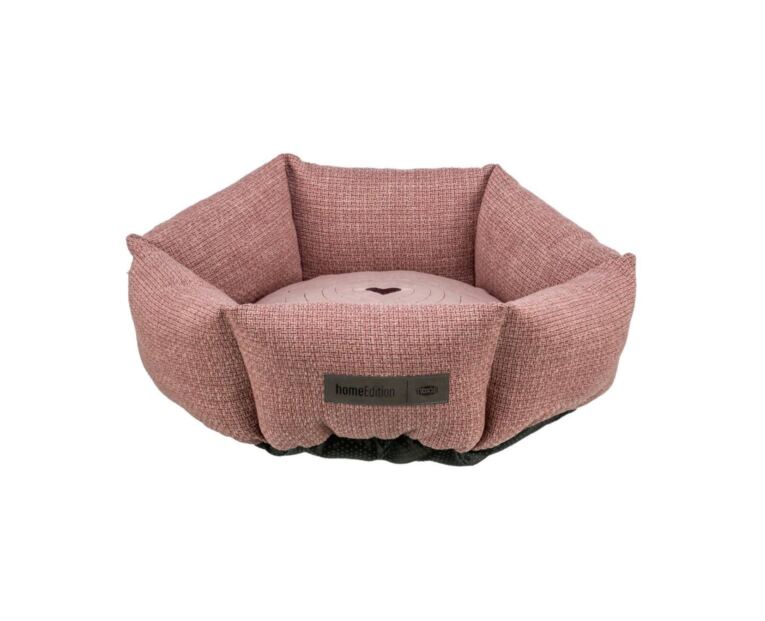 Cama Redonda Viviana Rosa é realmente um acessório perfeito para o descanso de gatos ou cães pequenos.