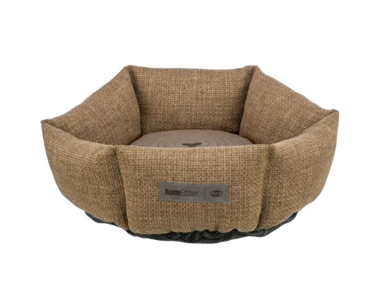 Cama Redonda Viviana Castanha é realmente um acessório perfeito para o descanso de gatos ou cães pequenos.