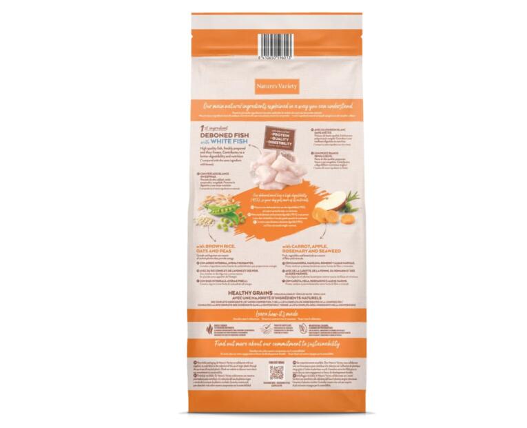 Nature’s Variety Healthy Grains Adult Medium/Maxi Peixe Branco