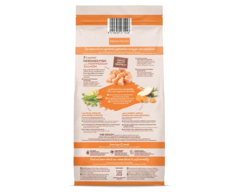 Nature's Variety No Grain Adult Mini Salmão